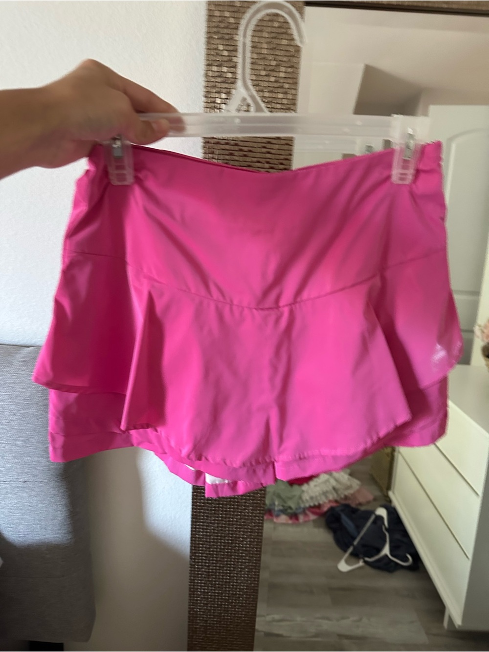 Women's Hot Pink Athletic Skort Shorts